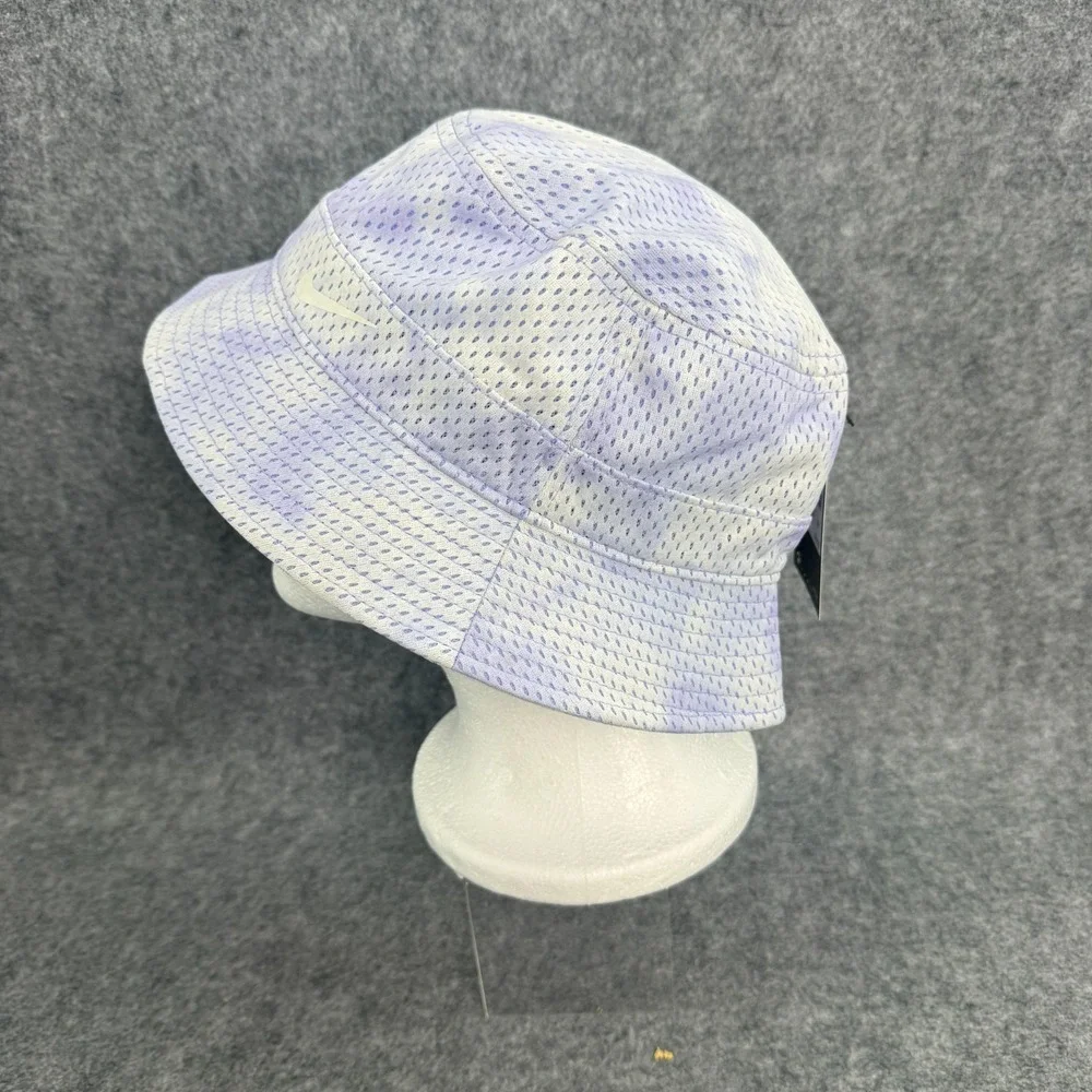 Nike‎ Womens Futura Tie Dye Bucket Hat (M/L) White Gray Purple DH1366-569 NWT *